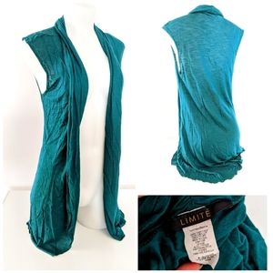 Deep Green Sleeveless Cardigan Sz M